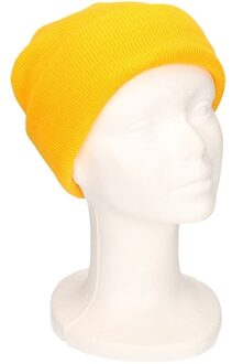 Myrtle Beach Basic winter muts voor kinderen - geel - Acryl