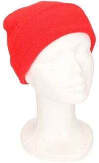 Myrtle Beach Basic winter muts voor kinderen - rood - Acryl