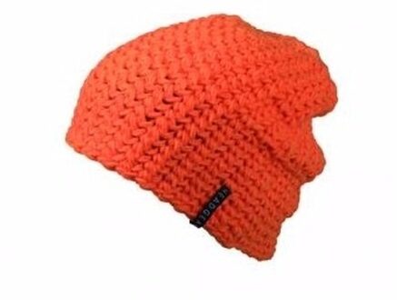 Myrtle Beach beanie muts - 1x - oranje - heren - basic - wintermuts