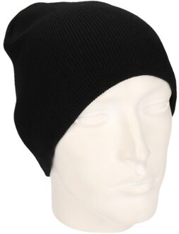 Myrtle Beach Beanie wintermuts - zwart - voor volwassenen - Acryl - dubbel laags - One size