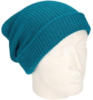 Myrtle Beach Gebreide wintermuts Oslo Magic - Petrol blauw - volwassenen - Acryl - One size