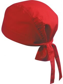 Myrtle Beach Hoofd bandana/zonnepet - 1x - rood - voor volwassenen