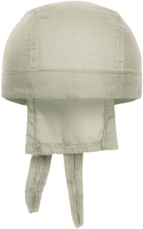 Myrtle Beach Hoofd bandana/zonnepet - lichtgrijs - voor volwassenen