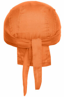 Myrtle Beach Hoofd bandana/zonnepet - oranje - voor volwassenen
