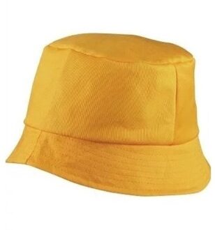 Myrtle Beach Vissershoedjes/zonnehoedjes - geel - voor volwassenen - Zomerhoeden