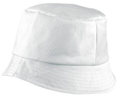 Myrtle Beach Vissershoedjes/zonnehoedjes - wit - voor volwassenen - Zomerhoeden