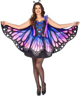 Mystical Vlinder Dames Met Vleugels Multikleur - Print