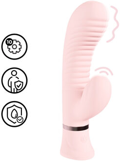 Mystique - Geribbelde Konijnen Vibrator - Roze