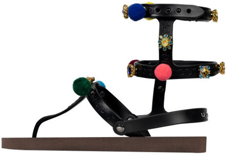 Mystique pompom koffie - maat 39-40 Bruin