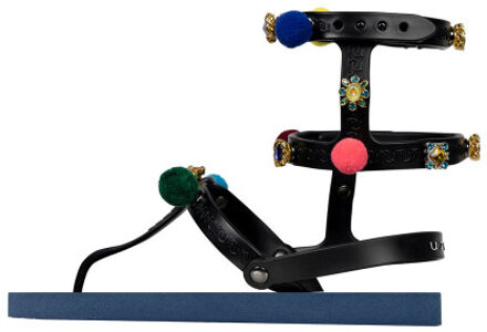 Mystique pompom marineblauw - 41-42