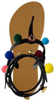 Mystique pompom oker Geel - 39-40