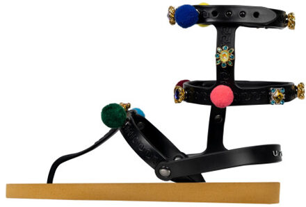 Mystique pompom oker - maat 41-42 Geel