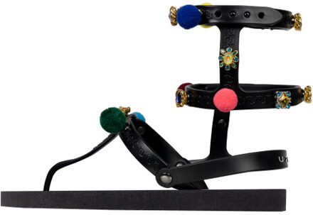 Mystique pompom zwart - 35-36