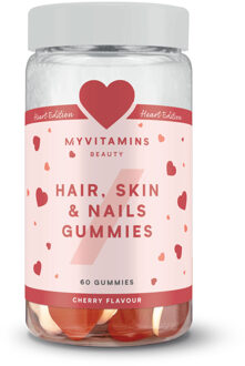 Myvitamins Gummies voor haar, huid en nagels – Hart met laagjes - 60gummies - Kersen