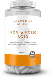 Myvitamins IJzer en foliumzuur Tabletten - 90tabletten