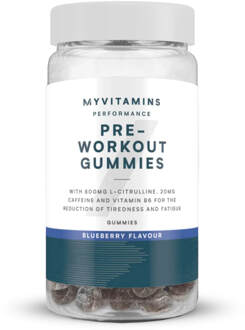 Myvitamins Pre-Workout Gummies - 60gummies - Nieuw - Bosbessen