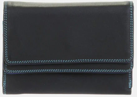 MyWalit Double Flap Purse Wallet - damesportemonnee - Black Pace