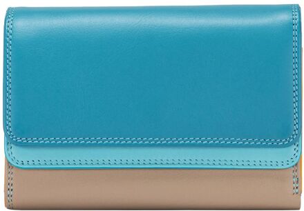 MyWalit Ladies Double Flap Purse Wallet sardinia dames portemonnee Multicolor - H 10 x B 13 x D 2 cm