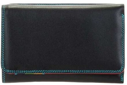 MyWalit Medium Tri-Fold met Outer Zip Purse - damesportemonnee - Black Pace