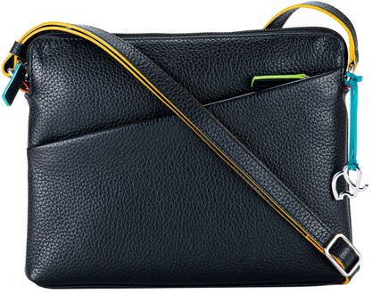 MyWalit Milano East/West Crossbody black damestas Zwart - H 20 x B 24 x D 2 cm