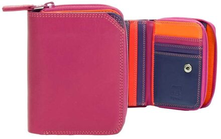 MyWalit Small Wallet met Zip Around Purse - damesportemonnee - Sangria Multi