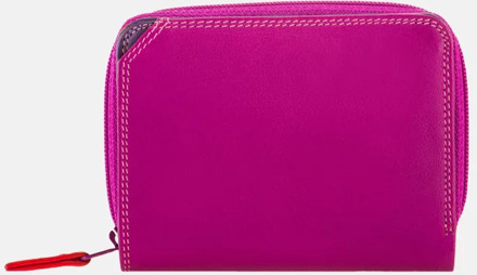 MyWalit Small Wallet met Zip Around Purse - damesportemonnee - Sangria Multi