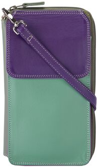 Mywalit Zip Round Multi Purse with Shoulder Strap orchid dames portemonnee Multicolor - H 18 x B 11 x D 2 cm