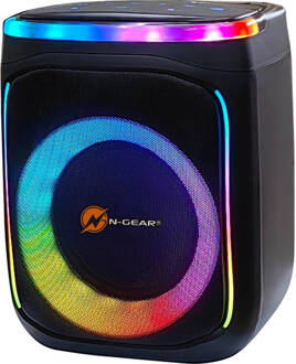 N-GEAR Flash Banger 606 - Karaokeset - Bluetooth Speaker - Partybox met Draadloze Microfoon - Zwart