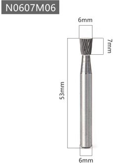N Type Hoofd Hardmetalen Legering Roterende Bestand Tool Point Burr Die Grinder Schurende Tool Boor Frezen Carving bit N0607M06