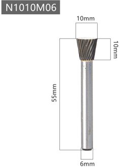 N Type Hoofd Hardmetalen Legering Roterende Bestand Tool Point Burr Die Grinder Schurende Tool Boor Frezen Carving bit N1010M06