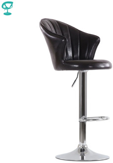 N31CrSpuBrown Barneo N-31 SPU Leather Kitchen Breakfast Bar Stool Swivel Bar Chair shiny Brown color free shipping in Russia