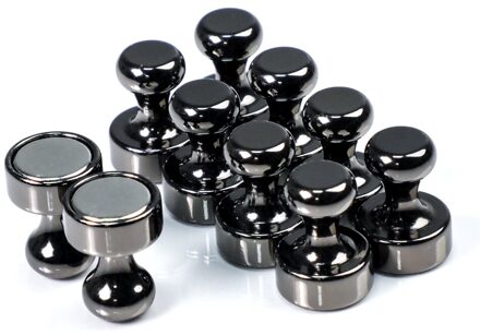 N52 N53 Neodymium Magneet Schaken Vorm Super Sterke Magneten Voor Koelkast Koelkast Kantoor Ijzer Oppervlak Max Trekkracht 4Kg zwart