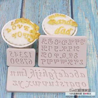 N545DIY Bakken Alfabet Fondant Cakevorm Brief Siliconen Mal