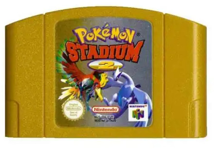 N64 Video Gamess Game Cartridge -64 bit USA Version Video Game Cartridge Pokemon Stadium 2 Golden Shell English Language