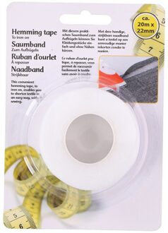Naadband Strijkbaar 20 M X 22 Mm Polyamide Wit