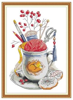 Naaien Kit Diy Handgemaakte Handwerken Geteld 14CT Gedrukt Kruissteek Borduren