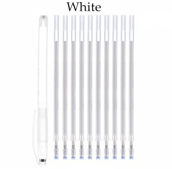 Naaien Tekening Lijnen Accessoires 1Set Warmte Wrap Vervagen Out Stof Markers Potlood Hoge Temperatuur Verdwijnen Marker Pennen 5BB5968 wit