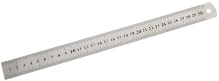 Naaien Voet Naad Rvs Metalen Liniaal Tool Precisie Dubbelzijdig Meting Tool School Briefpapier