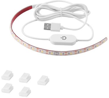 Naaimachine Licht Strip Dimbare Led Verlichting Kit Met On/Off Druk Dimmer En Usb Voeding, daglicht 6500K