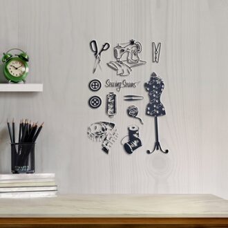 Naaimachine Siliconen Clear Seal Stempel Diy Scrapbooking Embossing Fotoalbum Decoratieve Papier Card Craft Art Handgemaakte Cadeau