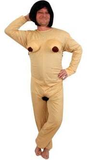 Naakt kostuum vrouw Adam zoekt Eva - Maatkeuze: Maat 50/52