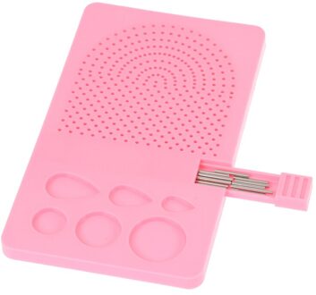 Naald Plaat Papier Vouwen 20 Wortels Diy Papier Quilling Tool Grid Gids Handgemaakte Paper Craft Tool Roze