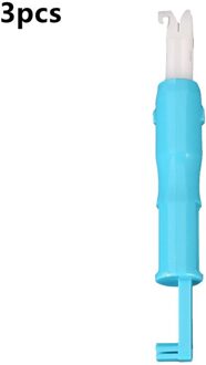 Naald Wisselaar Lood Draad Steek Inbrengen Accessoire Diy Blauw Huisvrouw Threader Handmatig Naaien Automatische Machine Naaien Apparaat 3stk
