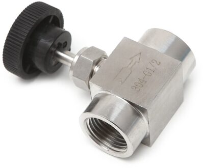 Naaldventiel Vrouw Discussie 304 Rvs Flow Control Uitgeschakeld 915 PSI 1/8"