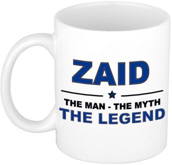 Naam cadeau mok/ beker Zaid The man, The myth the legend 300 ml - Naam mokken Multikleur