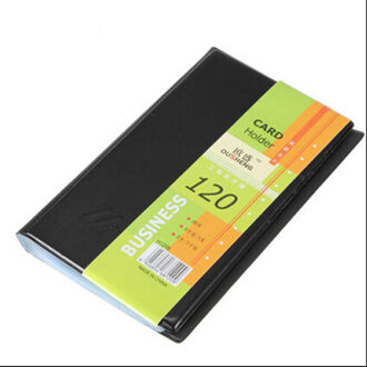 Naam Id Credit Kaarthouder 120 Kaarten Lederen Keeper Organisator Boek Note Houder