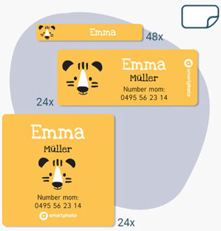 Naamstickers - set van 96