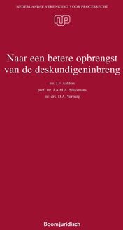 Naar een betere opbrengst van de deskundigeninbreng - eBook J.F. Aalders (9462748756)
