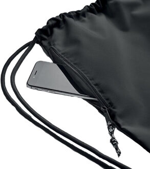 Nacht grote rpet trekkoordzak - maat One size Zwart