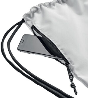 Nacht grote rpet trekkoordzak Wit - One size